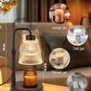 GODONLIF Candle Warmer Lamp with Timer Dimmable, Birthday Gifts for Women Mom, House Warming Gifts New Home Decor, Wax Melt Warmer for Jar Candles with 2 Bulbs