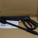 Pressure Washer Gun Wand & 3-in-1 Adjustable Nozzle, M22-14mm Fitting Compatible with Ryobi, Powerstroke, Greenworks, Husky, Raptor Blast, Electric Power Washer (Black)