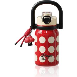 32 oz Insulated Water Bottle for Women with Straw & Handle, 316L Medical Grade Stainless Steel Vacuum Tumbler, Leakproof Aesthetic Fashion Gift for Her, Mom, Beach Vacation Essentials, RoseRed