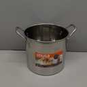 IMUSA 8 Quart Stainless Steel Stock Pot with Lid, Silver