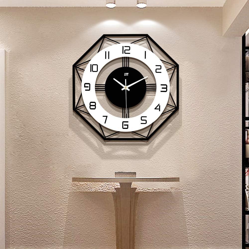 Large Wall Clocks for Living Room Decor Modern Silent Wall Clock for Home House Kitchen Bedroom Decorative Big Wall Clock Non Ticking Battery Operated Quartz for Bathroom Outdoor Indoor 17 in