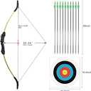 LWANO Bow and Arrow Set for Kids, Archery Beginner Gift with 10 Arrows, 42"