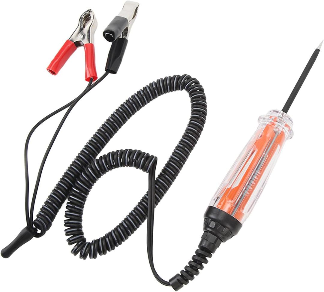 Heavy Duty Light Tester DC Voltage Light Tester 1-75V LCD Display Automotive Test Light for Car Trucks