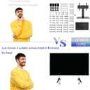 TV Stand for Element Roku TV Legs, for Element 300/400 / 450 Series, TV Stand Legs for Element 24 32 43 50 55 58 65 in, Please Measure Distance Between Bottom Two Holes