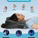Cooling Memory Foam Pillow for Neck and Shoulder Pain Relief, Adjustable Cervical Contour Bed Pillow, Orthopedic Ergonomic Design for Side, Back & Stomach Sleepers, Breathable and Extra Supportive