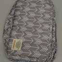 Universal Stroller Caddy Accessories All-in-One Baby Organizer with Insulated Pocket,Capacity for Diapers, Toys & Snacks, Dark Gray (arrow)