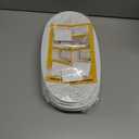 40FT Door Weather Stripping Door Seal - Kerf Front Exterior Door Weather Stripping for Door Frame Soundproofing Door Insulation Strip (with 4 Door Corner Seals) (White)