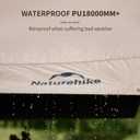 Naturehike Cloud Skies Camping Tent Tarp with Poles, Waterproof PU 18000mm+ Rain Shelter, Anti-UV UPF2000+ Camping Sun Shelter Canopy