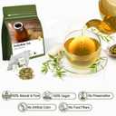 luoptea Unsmoked Yerba Mate Tea Bags from Argentina-100 NAtural Energy&Focus herbal Tea|Antioxidant Rich Detox Tea ,Hot or Iced,Eco-Conscious Compostable Tea bags,No suger,No Gluten,Vegan. (30 tea bags)