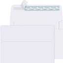 Eupako 5x7 Envelopes Self Seal 250 Pack, White A7 Envelopes, Kraft Paper Envelope for 5x7 Cards, Photos, Invitations, Wedding, Graduation, Baby Shower, 5.25 x 7.25 Inches