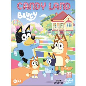 Hasbro Gaming Candy Land Bluey Edition Board Game | Ages 3 and Up | 2-6 Players | Play as Dad, Mum, Bluey, Bingo, Muffin, or Socks | Preschool Games | Kids Gifts 