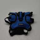 rabbitgoo Escape Proof Dog Harness, Soft Padded Full Body Pet Harness, Reflective Adjustable No Pull Vest with Lift Handle and Leash Clip for Large Dogs Walking Hiking Training, S, Blue (Small (Pack of 1))