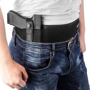 Belly Band Holster for Concealed Carry, IWB Gun Holsters for Men Women, Most Comfortable Waistband Handgun Carry with Magazine Pouch, One Holster Fits Most Pistols & Revolvers, BONUS Movable Mag Pouch, 5 inches wide x 44.5 inches long