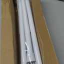 4 Pack White Tension Curtain Rod for Windows 28 to 48 inch, Adjustable Expandable Pressure Spring Curtain Rod No Drilling, 7/8" Curtain Rod for Bedroom Doorway Closet Door