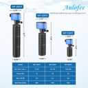 100-300 Gallon Submersible Aquarium Filter, Internel Fish Tank Filters for Large Tanks, Whisper Turtle Tank Filter for Small Pond, Saltwater & Freshwater
