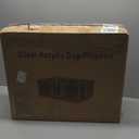 Clear Acrylic Dog Play Pen Indoor - 39 Inch 8-Panel Pet Enclosure for Small Dogs & Cats, Outdoor Use with Door, Easy Assemble & Cleaning