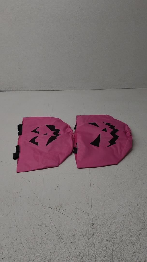 Yaomiao 4 Pcs Halloween Trick or Treat Bucket for Kids Light up Pumpkin Candy Bags LED Halloween Treating Baskets Reusable Goodie Gift Tote Bag for Party Favor Supplies(Pink)