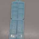 New Foldable & Double Protection Portable Weekly Pill Organizer 2 Times A Day with Etched Labels, AM PM 7 Day Week Medicine Box, Daily Travel Pill Case Dispenser for Vitamin, Supplement - Sky Blue