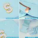 2 x Birthday Gifts for 4 5 6 7 8 9 10 11 12 Year Old Girls,Gifts for Teens Kids Daughter Sister Her,Fanny Pack Belt Bag Crossbody Bags Cute Stuff for Girls Women Teen | Initial White S,Blue Bag