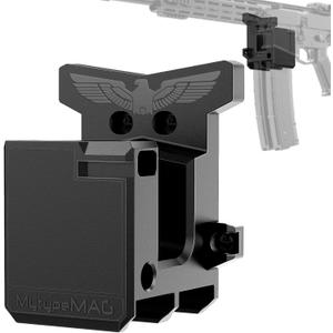 AR10 Rifle Holder Gun Mount for 308/7.62, ar10 308 Wall Mount with Double Magazine Holder, Vertical and Horizontal Wall Mount for Rifle Display