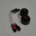 Fabbay 4 Pieces Racing Fuel Jug Cap Racing Fuels Filler Hose 5 Gallon Gas Can Cap with Hose Kits for Gasoline 5 Gallon Container Tank Gas Jug Replacement