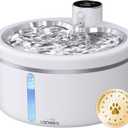 Wireless Cat Water Fountain with Stainless Steel Tray, 102oz/3L Pet Water Fountain for Cats Inside, Cat Fountain for Drinking with Motion Sensor, Ultra Quiet Pump, Cats & Dogs Gifts (2Filters)