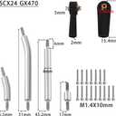 High Clearance 4 Links Set Stainless Steel Linkage kit for 1/24 Axial SCX24 GX470 AXI-1800 RC Crawler Car Upgrade Part