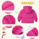 UNICOMIDEA Baby Winter Coat with Hooded Toddler Boys Girls Puffer Jackets for 12M-5T (Pink)