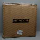 STICKGOO Smooth Drop Ceiling Tiles 2ft x 2ft, PVC Ceiling Tile 24 x 24in - Waterproof, Fire-Rated to Prevent Breakage - Package of 12 Tiles Cover 48 Sq. Ft, White