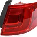 Tail Lights Outer Assembly Compatible with 2011-2018 Volkswagen Jetta OE Style Right Passenger Side Rear Light Taillights Replacement for 5C6945096D