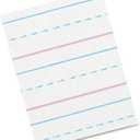 Zaner-Bloser Broken Midline Sulphite Paper, 500 Sheet, Ruled, 10.50-inch x 8-inch, 500/Pack, White PaperPACZP2413