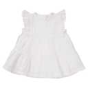 Toddler Girl Dress Flower Embroidery Flying Sleeve White Dress Summer Sweet Princess Dress Party Beach Dress, M