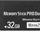 Original 32GB Memory Stick Pro Duo Mark2 -Compatible with PSP 1000 2000 3000 and Camera Accessories Storage Card - High Speed
