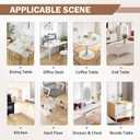 LovePads Clear Table Cover Protector, 36 x 60 Inch 2mm Thick Plastic Table Cover, Table Protector for Dining Room Table, Waterproof Dresser Cover Top for Kitchen, Coffee, Writing Desk