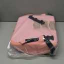 Fyore Lumbar Pillow Memory Foam Back Support Cushion with Anti-Slip Particles Designed for Lower Back Pain Relief Back Pillow 2 Adjustable Straps for Computer/Office Chair,Car Seat,Recliner(Pink)