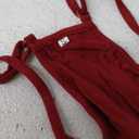 Women Cotton Short Nightgowns Short Sleeveless Nightshirt Racerback Sexy Sleep Dress Soft Slip Dress (Small, Wine Red)