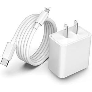 iPhone Fast Charger Cable,Fast Charger iPhone 20W PD USB C Wall Charger Type C Power Adapter Lightning Cable Fast Charging Plug Compatible with iPhone14/13 Pro/12/11/XS/Max/XR/X/8 Plus/SE 2022,iPad