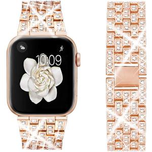 Dsytom Bing Bands Compatible with Apple Watch Band 38mm 40mm 41mm 42mm 44mm 45mm 46mm 49mm, Jewelry Replacement Strap for iWatch Series Ultra 2 10/9/8/7/6/5/4/3/2/1/SE Ultra
