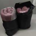 Rocking Chair Cushions for Indoor Rocker, Comfortable Polyester Brushed Tufted Non-Slip Rocking Chair Pads with Ties for Adirondack, Glider Chair rocker replacement cushions, Black Red, 52"x19"x4"