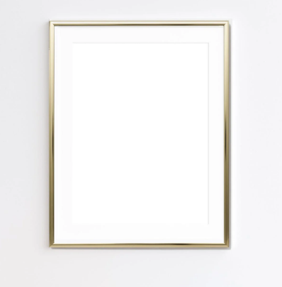 Gold metal frame A2 A3 A4 A2 30x40 50x70 70x100 large thin minimalist Scandinavian modern coastal boho style mid-century glam wedding sign