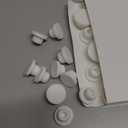 40 PCS Bathtub Jet Covers Silicone Hole Plug White Tube Plugs Waterproof 4 Sizes Bathtub Plug Fit for 12mm 14mm 16mm 22-23mm Bathtub Hole