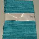 DII Variegated Tabletop Collection, Table Runner, 13x72, Teal