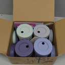 Elk and Friends 10oz Stainless Steel Kids + Toddler Drinking Cups | The Original Mason Jar with Sleeves + Lids | Silicone Straws | Smoothies | Storage Jar | Spill Resistant | Dishwasher Safe | 4 Pack (Sage/Misty Blue/Grey/Navy)