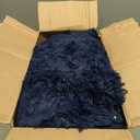 Bedsure GentleSoft Fluffy Navy Blue Blankets Queen Size for Bed, Thick Sherpa Fleece Faux Fur Fuzzy Plush Winter Warm Soft Full Queen Blankets, Bedroom Decor Blue Gifts for Women Men, 90x90