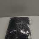 HOMBYS Fluffy Shaggy Cover for Papasan Chair Cushion, Plush Faux Fur Slipcover ONLY, (Without Cushion) Removable Soft Papasan Cushion Covers with 8 Ties, (Black, 55"x55")