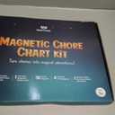 Magnetic Dry Erase Chore Chart for Kids with 34 Chore & Title Magnets, 49 Star Incentive Magnets, Storybook - Reward, Behavior, and Responsibility Chart for Toddler and Kids at Home