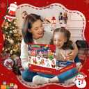 2025 Christmas Advent Calendar, 24 Days Countdown Calendar Jumbo Slow Rising & Mochi Squishy Toys Soft Cute Stress Relief Toys for Kids Girls Boys Teens Rewards Christmas Party Favor Gifts