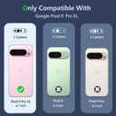 for Google Pixel 9 Pro XL Case with Camera Lens Cover, HD Screen Protector, 10 FT Military Grade Drop Protection, Magnetic Ring Holder Kickstand Protective Phone Case, Red