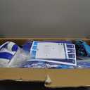 Volleyball Net for Backyard, Professional Portable Outdoor Heavy Duty Volleyball Net Set with Adjustable Aluminum Poles, Anti-Sag Design, Double Tension Adjuster for Beach, Grass |1680D Bag (Blue)