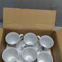 VEWEET Ceramic Coffee Mugs Set of 6, 11 OZ Coffee Cups Set with Handle, White Mugs Set Porcelain Cup Set for Kitchen, Microwave Dishwasher Safe, Series Fiona